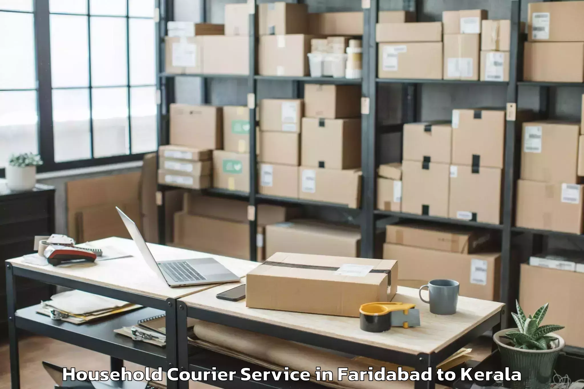 Top Faridabad to Kodamthuruth Household Courier Available